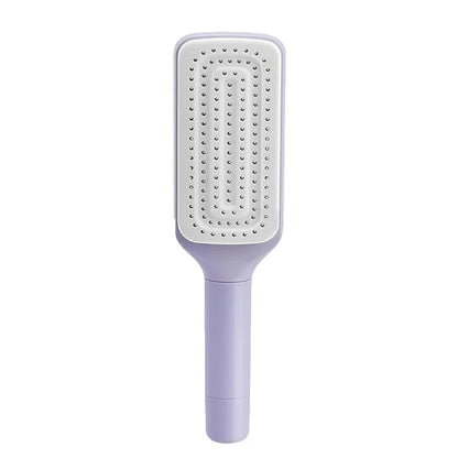Brosse à Cheveux Rotative Autonettoyante